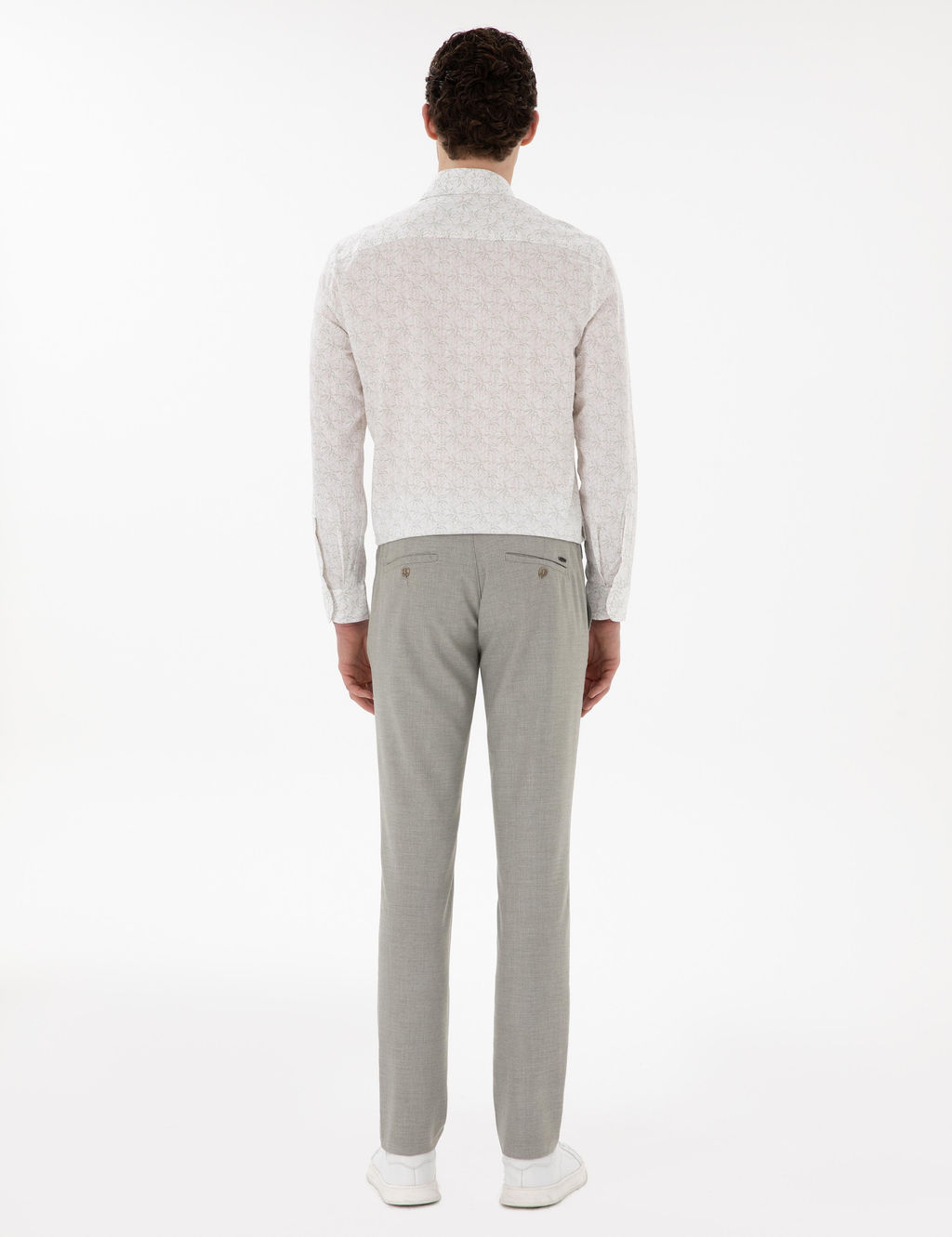 Haki Slim Fit Kanvas Pantolon - Pierre cardin фото 4