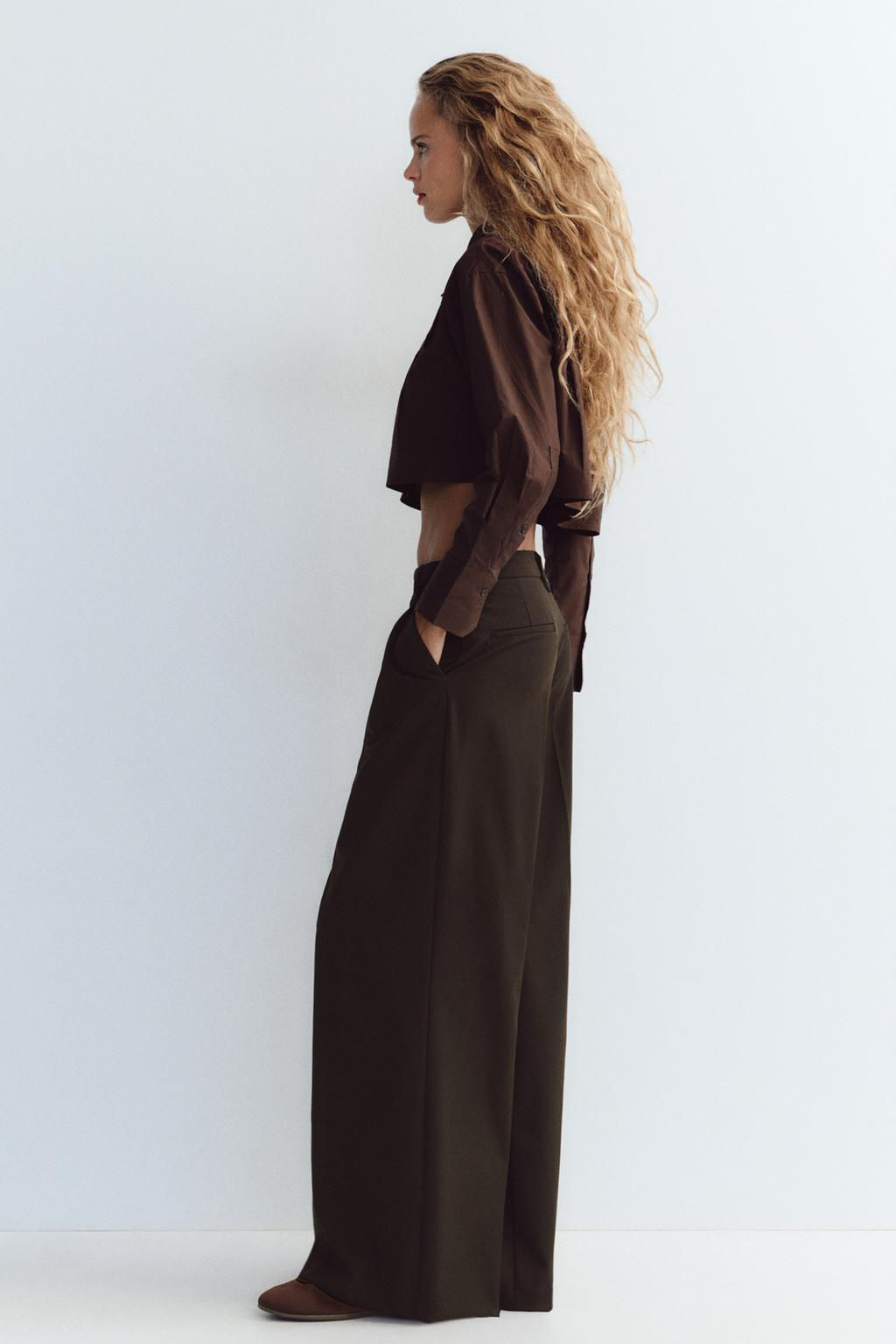 DOUBLE PLEAT TROUSERS - Zara фото 11