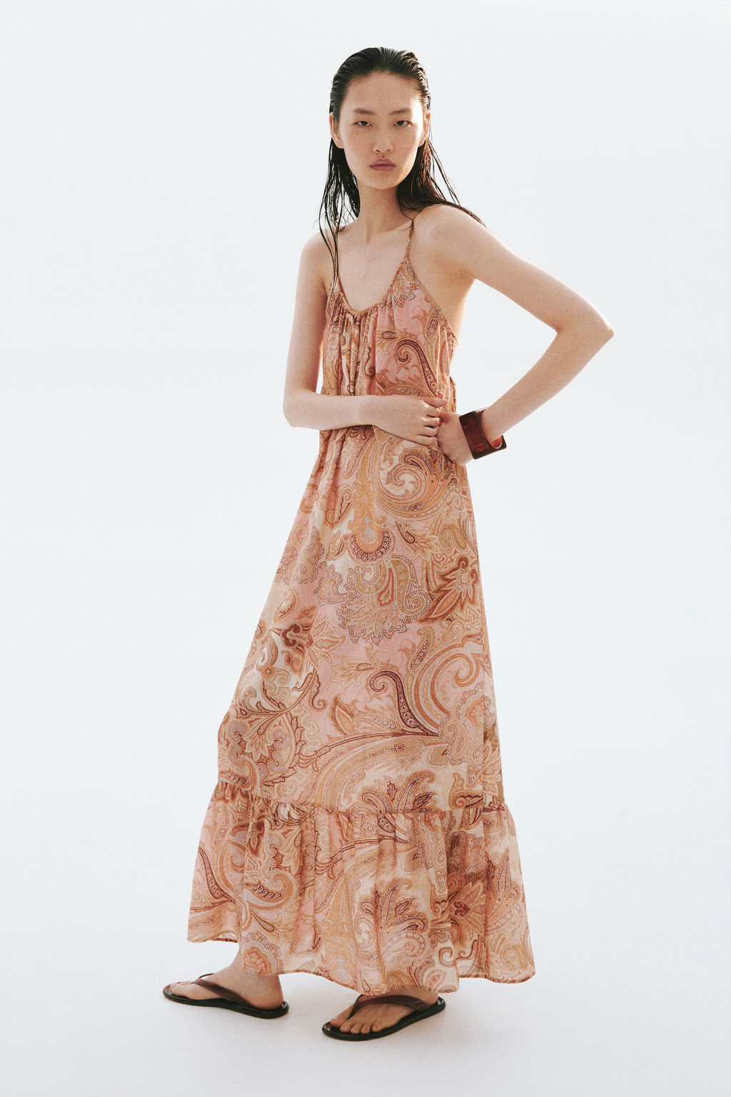 Vestido evas? con tiras de anudar - H&m фото 4