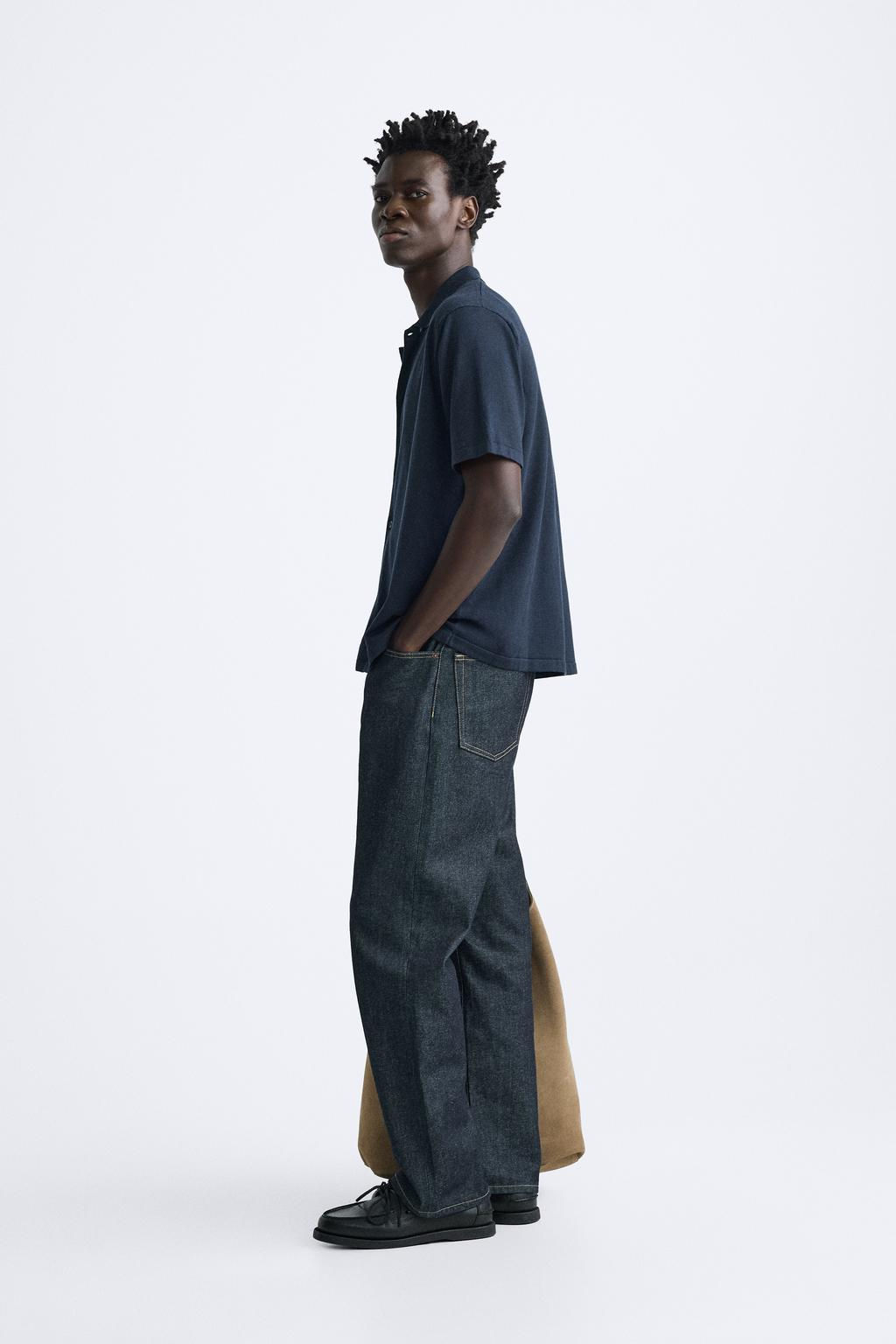 KNIT COTTON - LYOCELL SHIRT - Zara фото 3