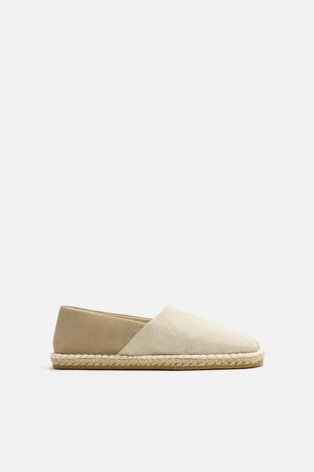 LEATHER AND FABRIC ESPADRILLES - Zara фото 3