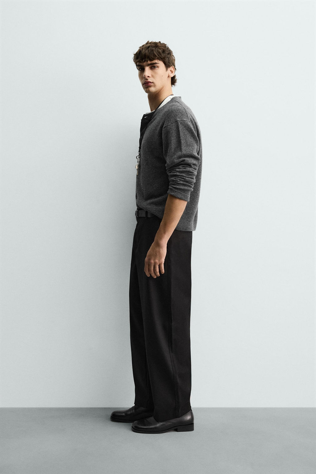 TEXTURED BALLOON FIT TROUSERS - Zara фото 4