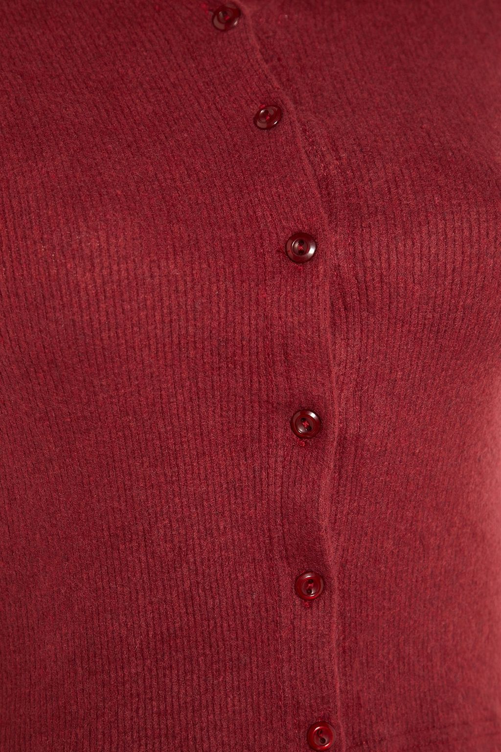 Trendyolmilla Indigo Dugme Detayl? Vucuda Oturan Crop Polo Yaka Fitilli Esnek Orme Bluz TWOAW22BZ0522