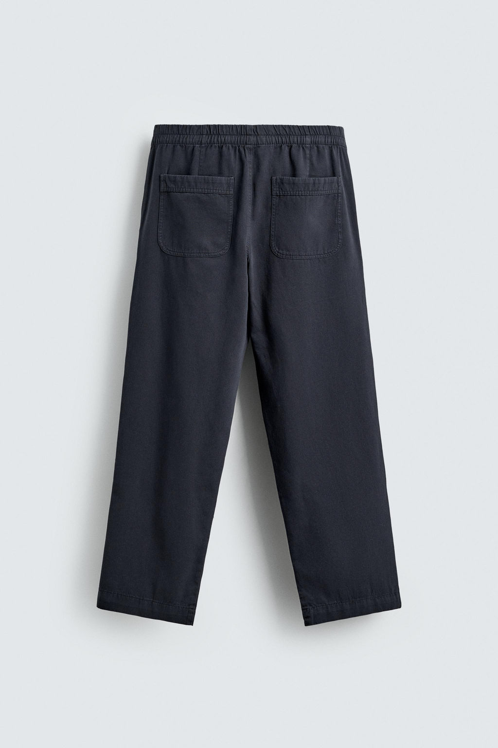 PANTAL?N RELAXED FIT ALGOD?N / Gris / Azul