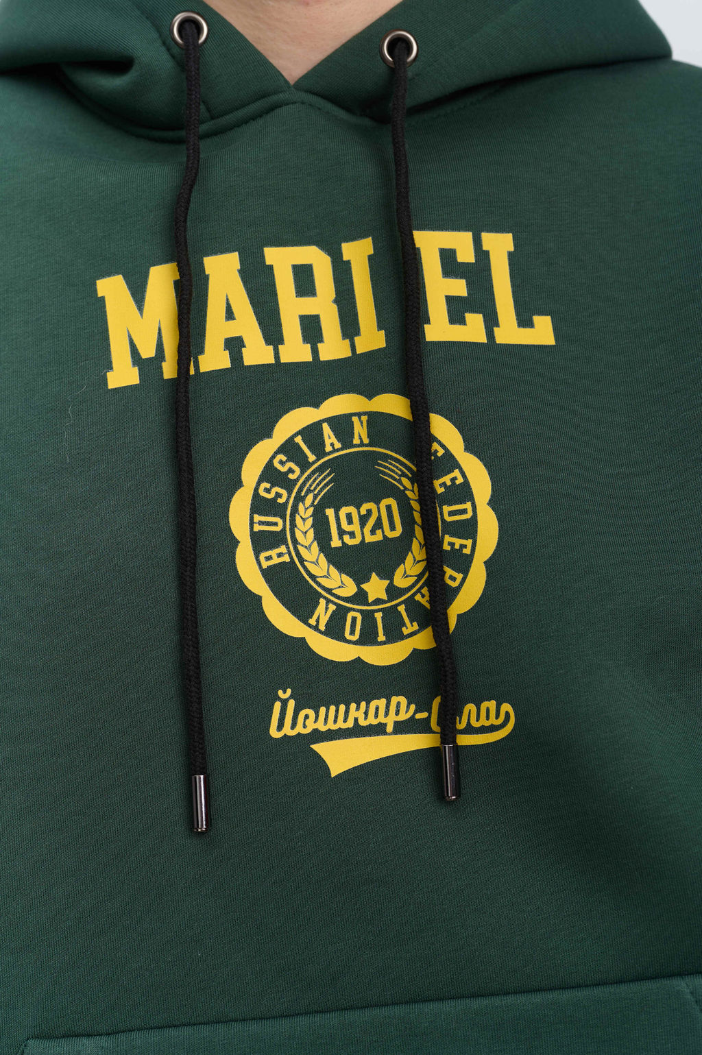 Худи мужское с капюшоном "MARI EL" малахит