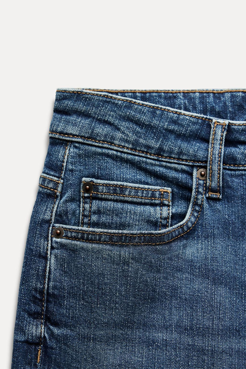 ZW COLLECTION RELAXED SLIM FIT MID-RISE JEANS - Zara фото 9