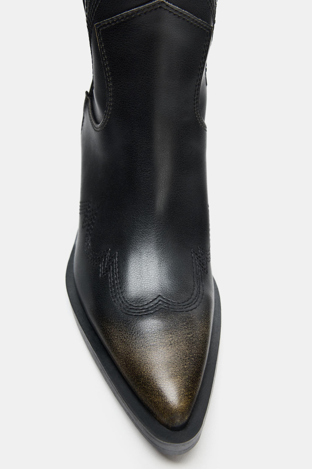 BOTA COWBOY BORDADOS / Negro - Zara фото 8