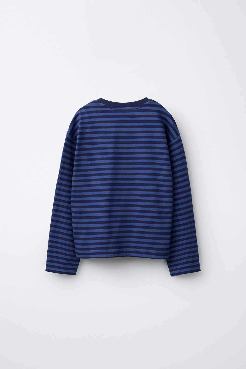 STRIPED T-SHIRT WITH EMBROIDERED HEART - Zara фото 2