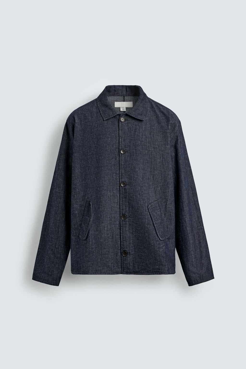 SOBRECAMISA DENIM RELAXED FIT / Azul / ?ndigo - Zara фото 7