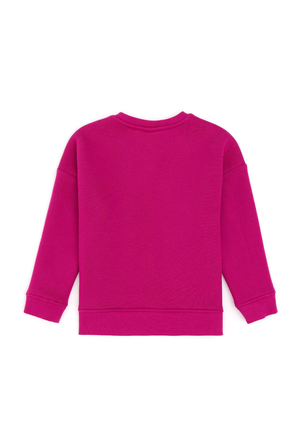 K_z _ocuk Fu_ya _ardonlu Bisiklet Yaka Basic Sweatshirt