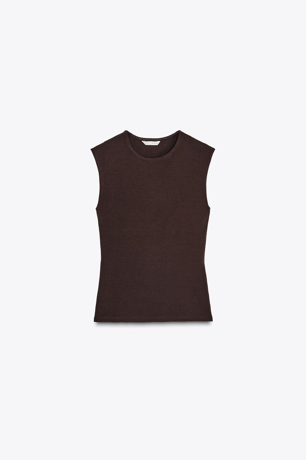 SLEEVELESS KNIT TOP - Zara фото 38