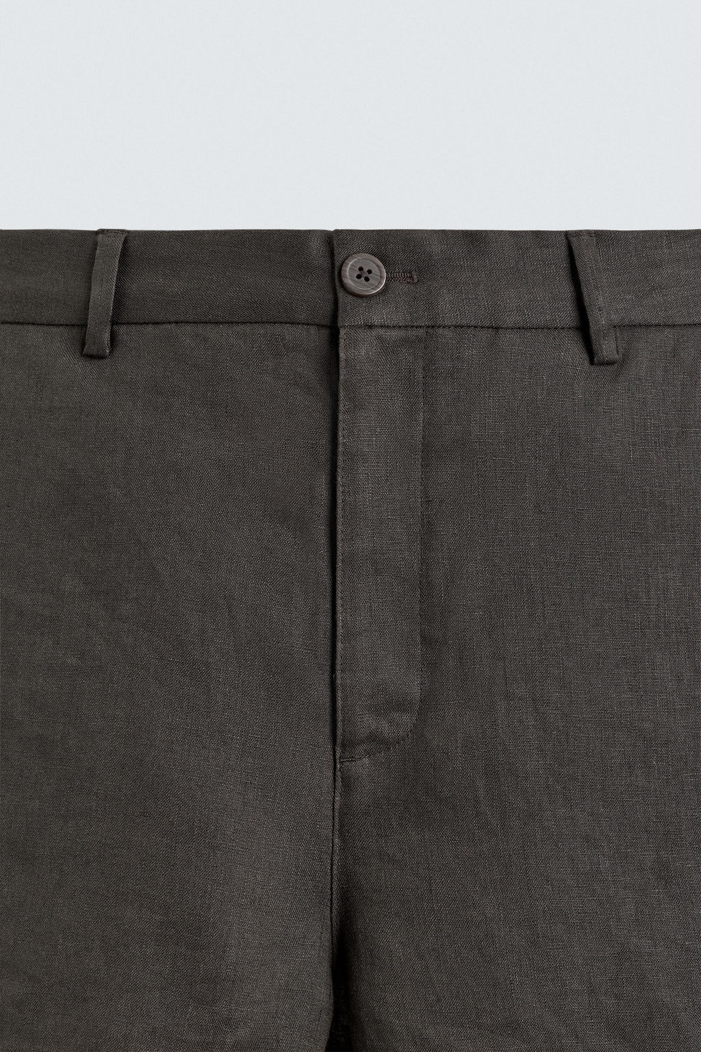 BERMUDA REGULAR FIT 100% LINO / Marr?n