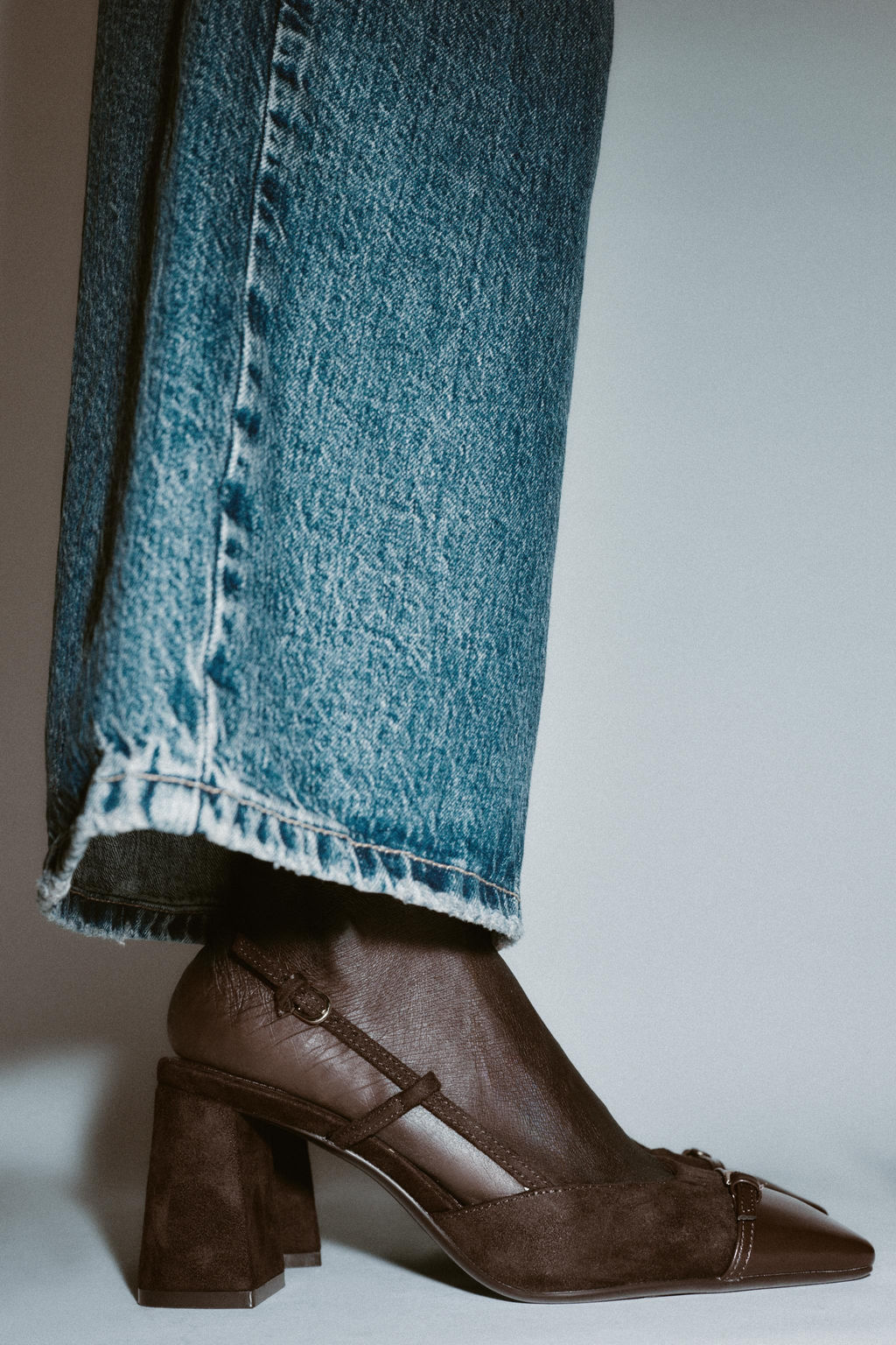 BLOCK HEEL SLINGBACK SHOES - Zara фото 6