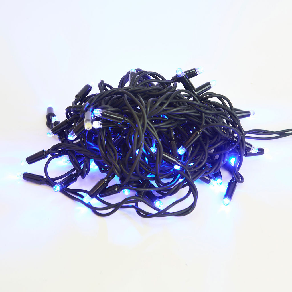 ULD-S1000-120/TBK BLUE-WHITE IP67 Гирлянда светодиодная с эффектом мерцания, 10м. Соединяемая. 120 светодиодов. Синий и белый свет. Провод черный. ТМ Uniel - Volpe фото 19