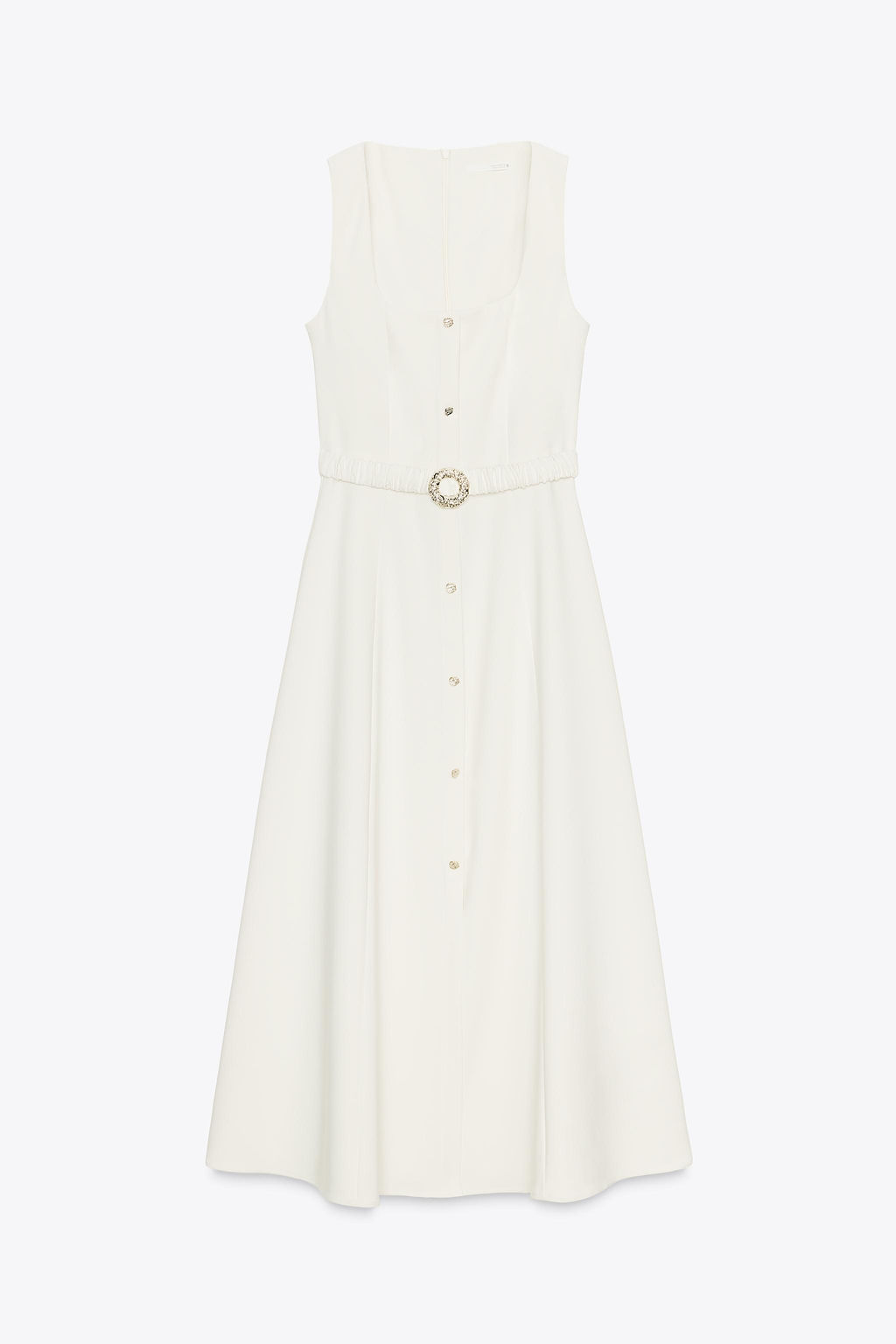 MIDI DRESS WITH BELT - Zara фото 9