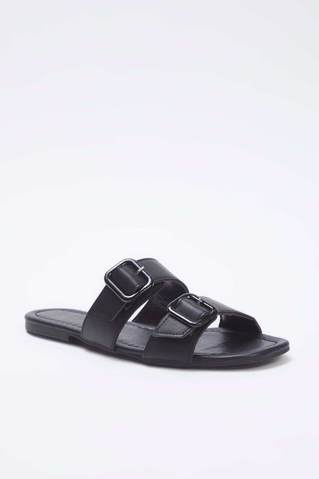 Trendyol Shoes Siyah Kemer Toka Detayl? Cift Bantl? Kad?n Terlik TAKSS25TE00031 - Trendyolmilla фото 3