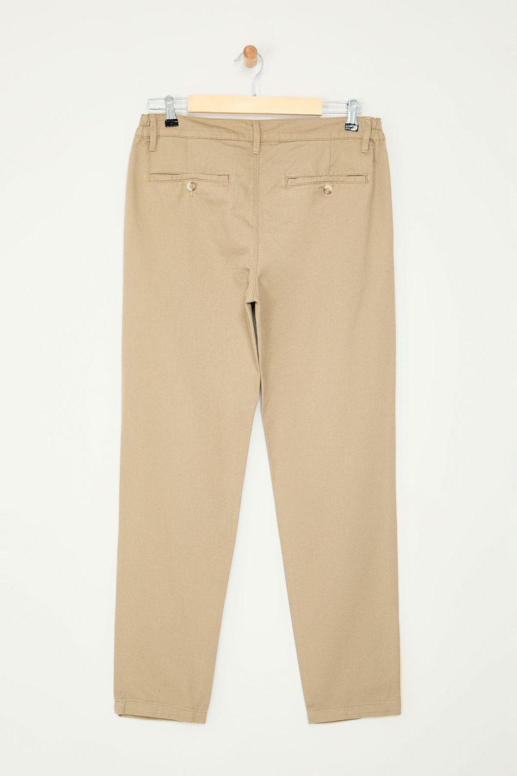 TRENDYOL MAN Vizon %100 Pamuk Pili Detayl? Beli Lastikli Chino Pantolon TMNAW25PL00010 - Trendyolmilla фото 7