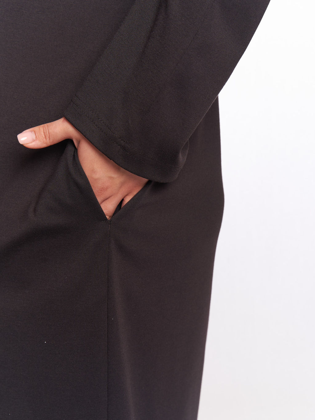 Черное платье с перьями PP57406BLK01 - Артесса фото 5