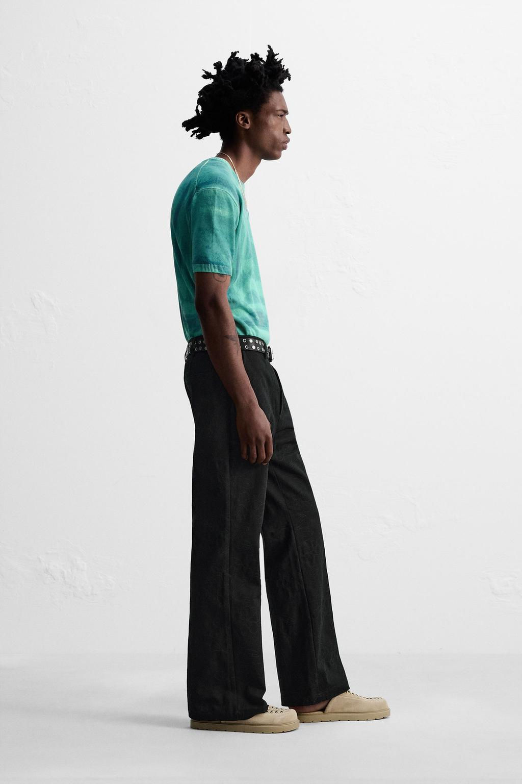 FLORAL EMBROIDERY TROUSERS - Zara фото 4