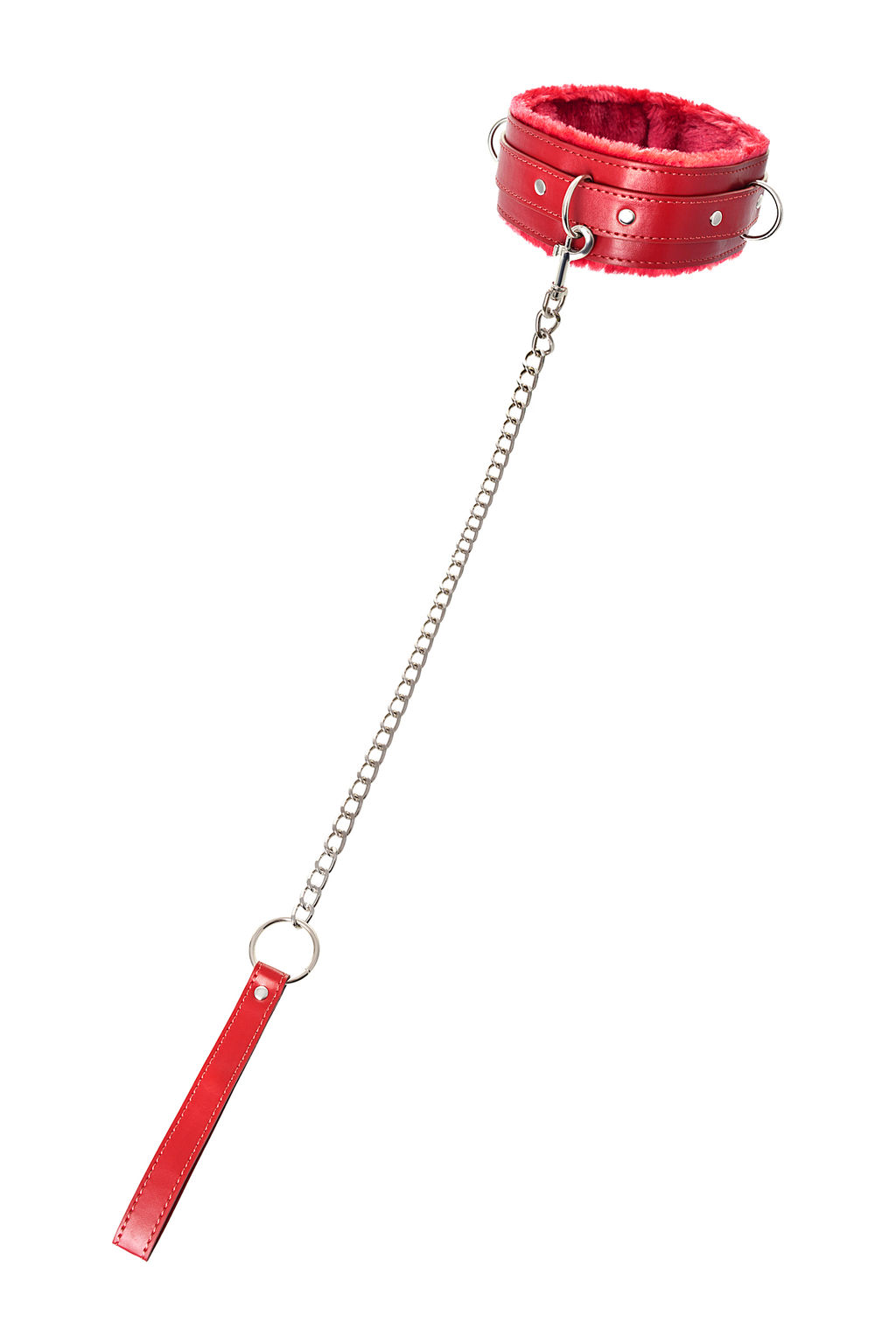 Ошейник Anonymo #0403, PU кожа, красный