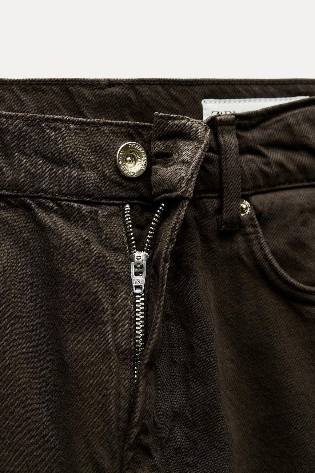 ZW COLLECTION RELAXED SLIM FIT MID-RISE JEANS - Zara фото 9