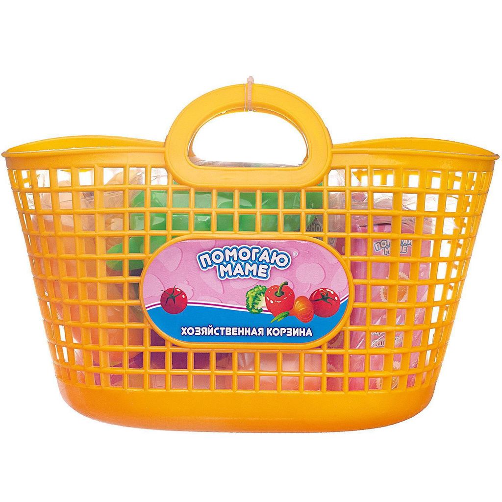 Игровой набор Abtoys Помогаю Маме Продукты в корзине 14 предметов  фото 2