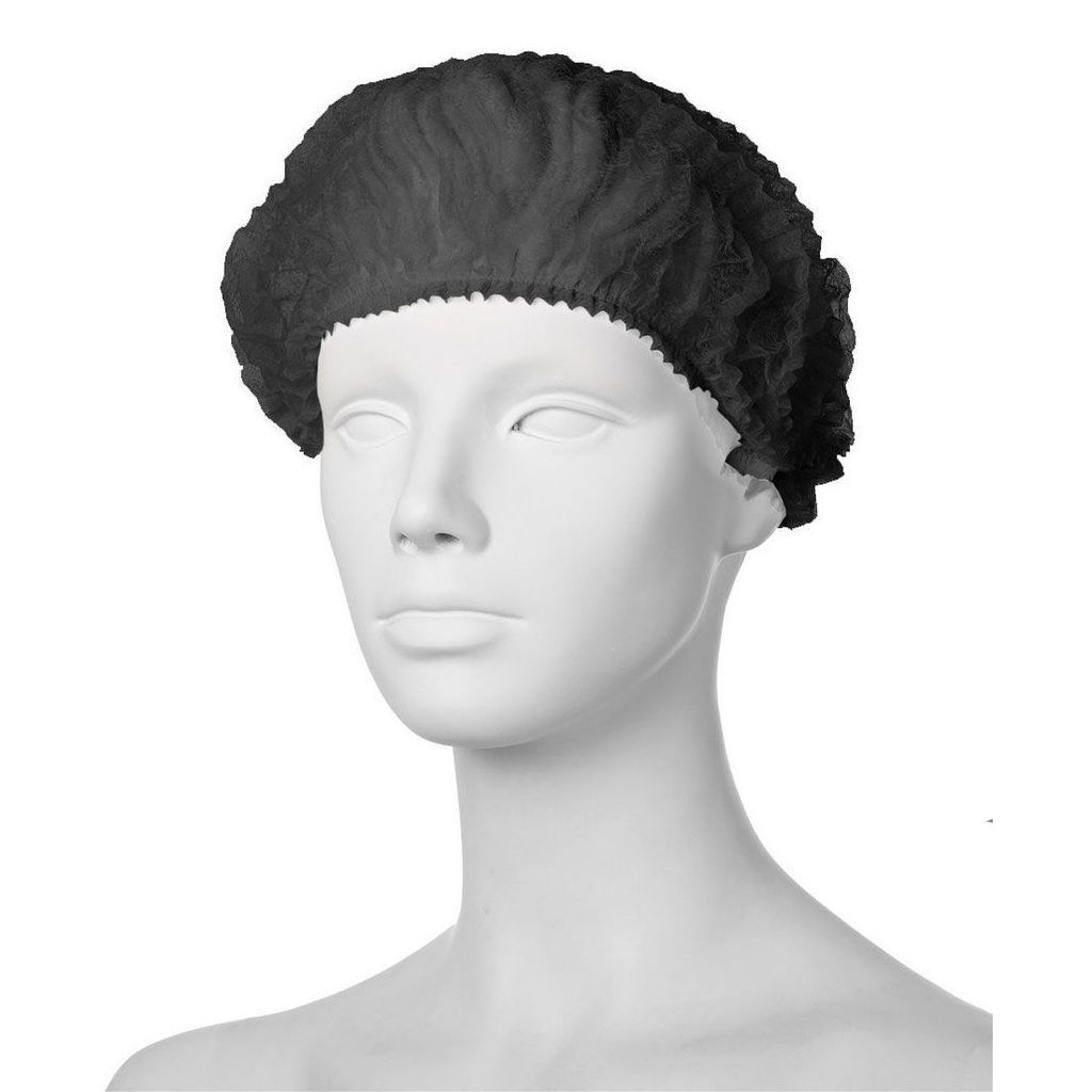 Kristaller Шапочка-клип спанбонд, чёрный, 50 шт  фото 2