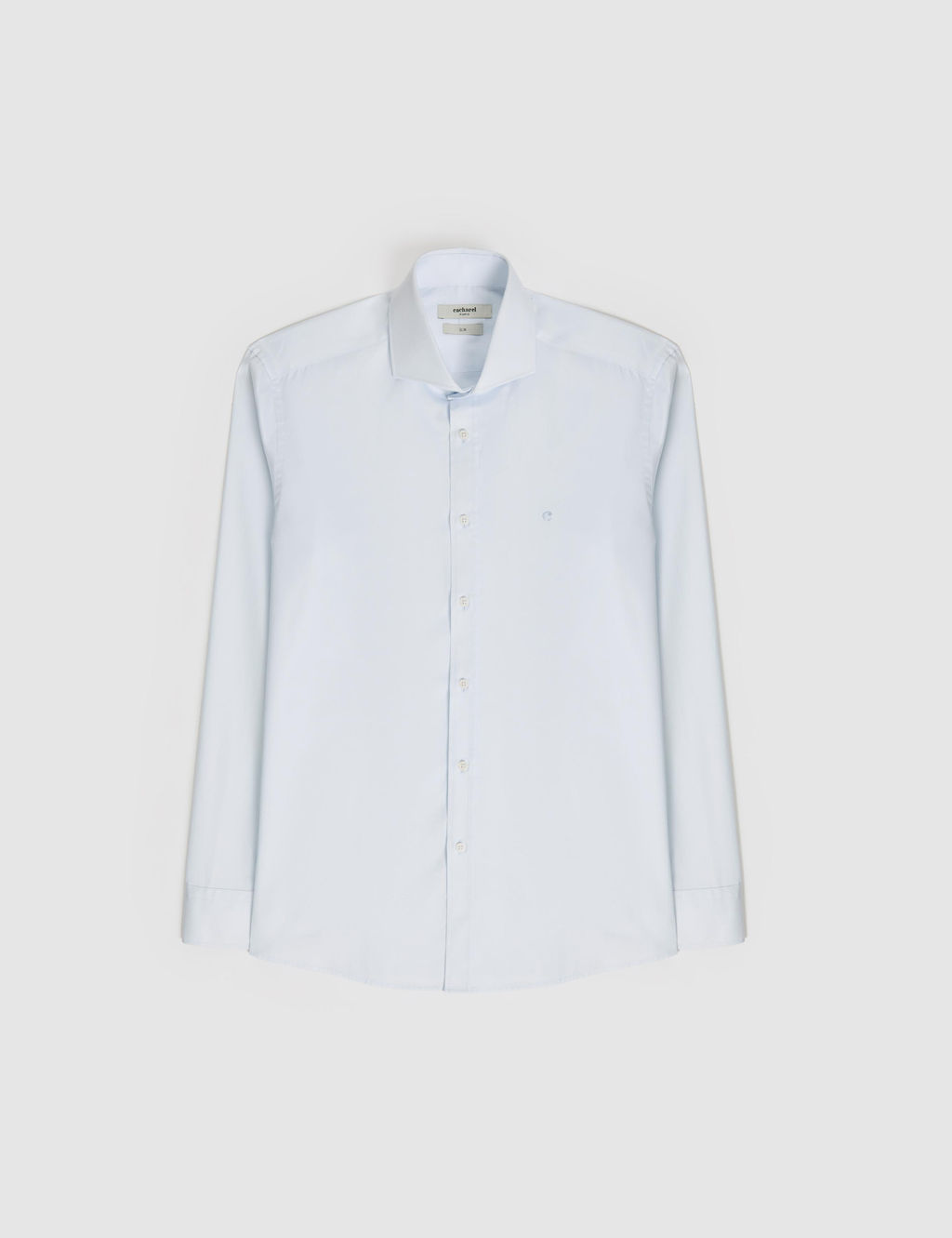 A__k Mavi Slim Fit Pamuk Klasik G_mlek