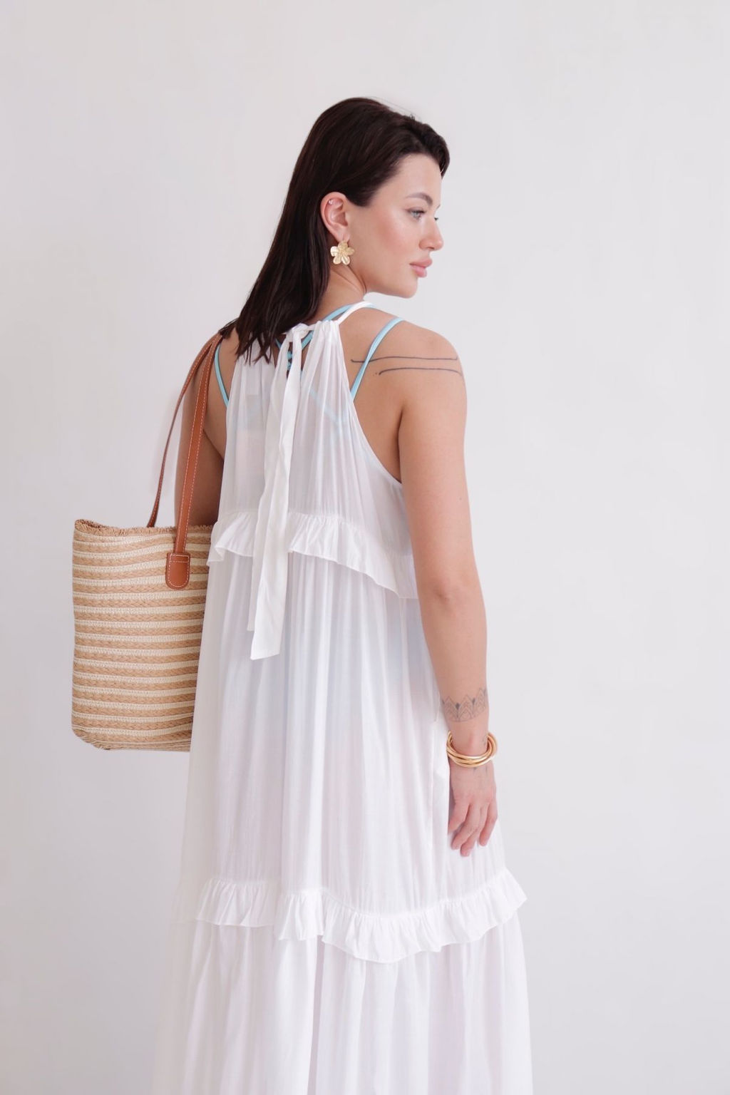 Martichelli Платье пляжное белое  фото 12