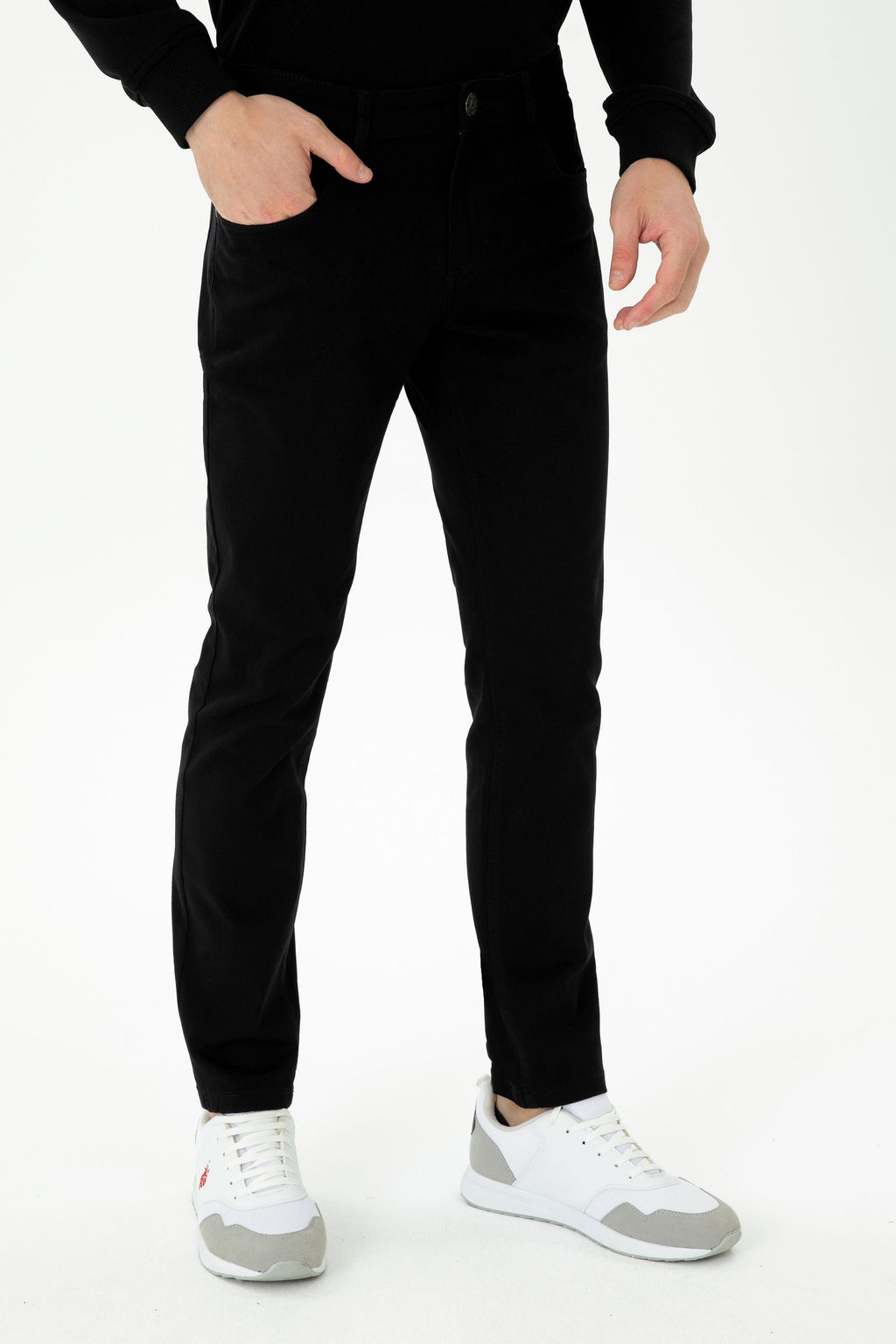 U. S. Polo Assn / Мужские черные брюки из плотной ткани - U.s. polo assn фото 17