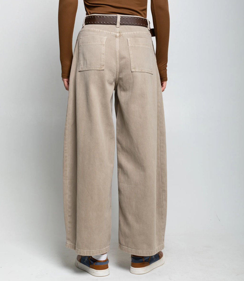 Джинсы #КТ26200, бежево-серый - Dommod фото 4