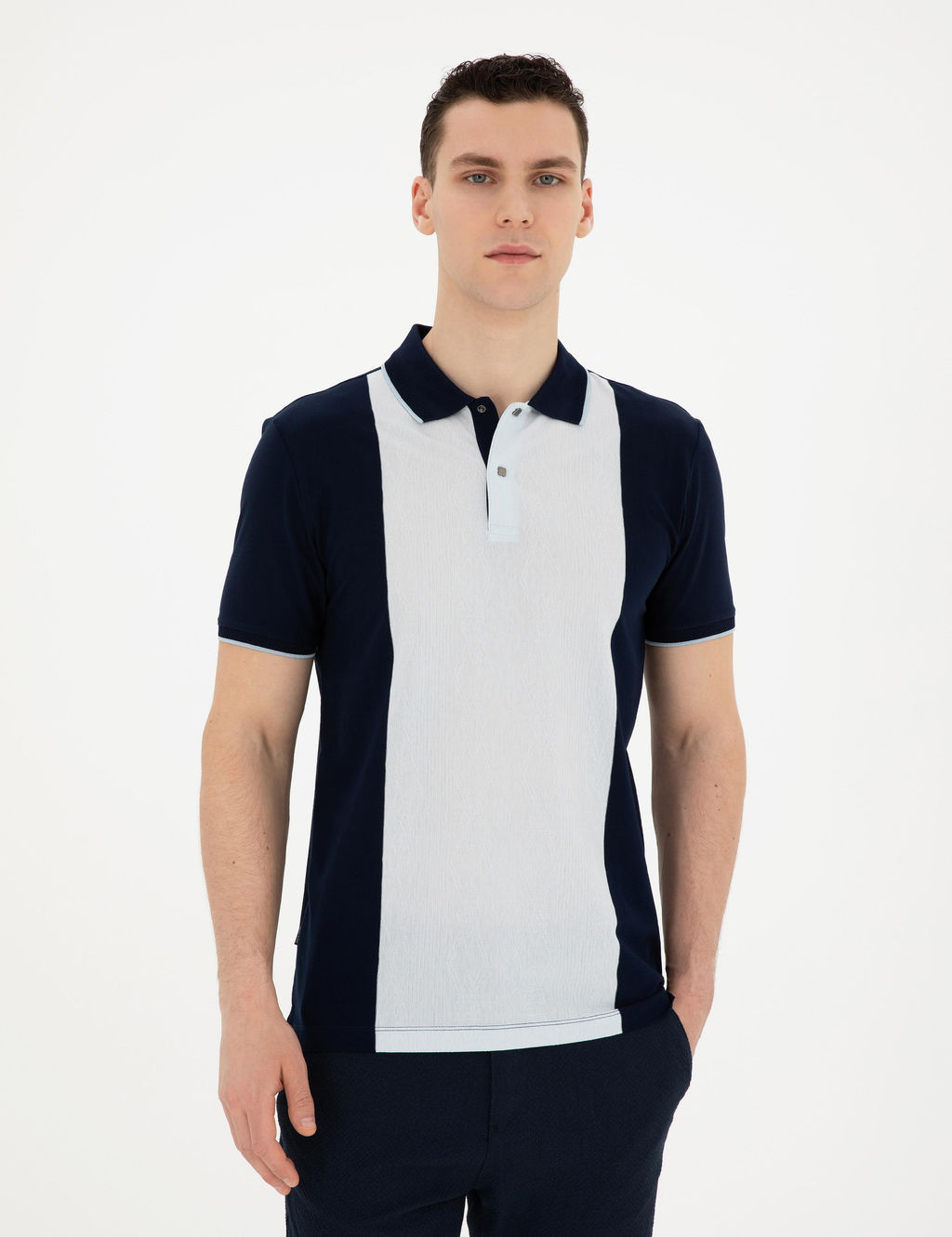 Lacivert Slim Fit Ti__rt