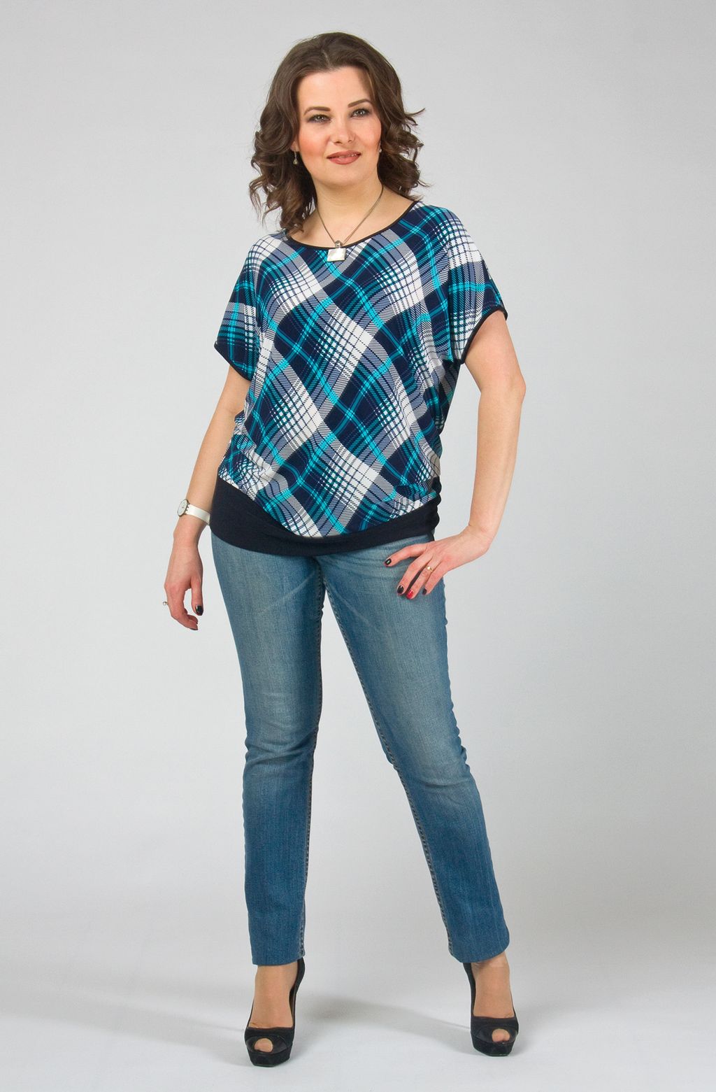 Блуза широкого покроя с рукавом кимоно - Ckc collections фото 2