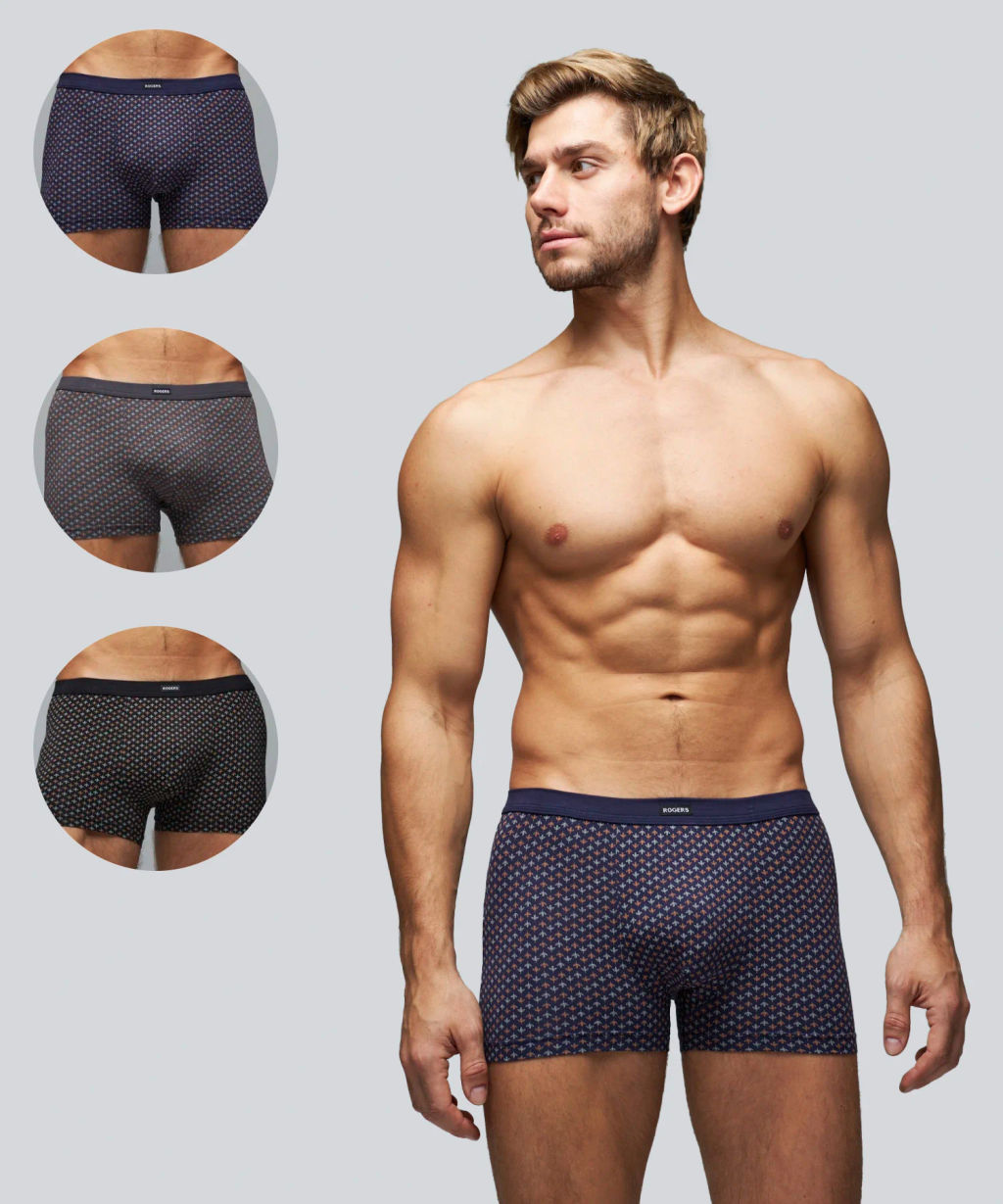 Трусы мужские боксеры Rogers 83147 модал, эластан размеры M, L, XL, 2XL  фото 2