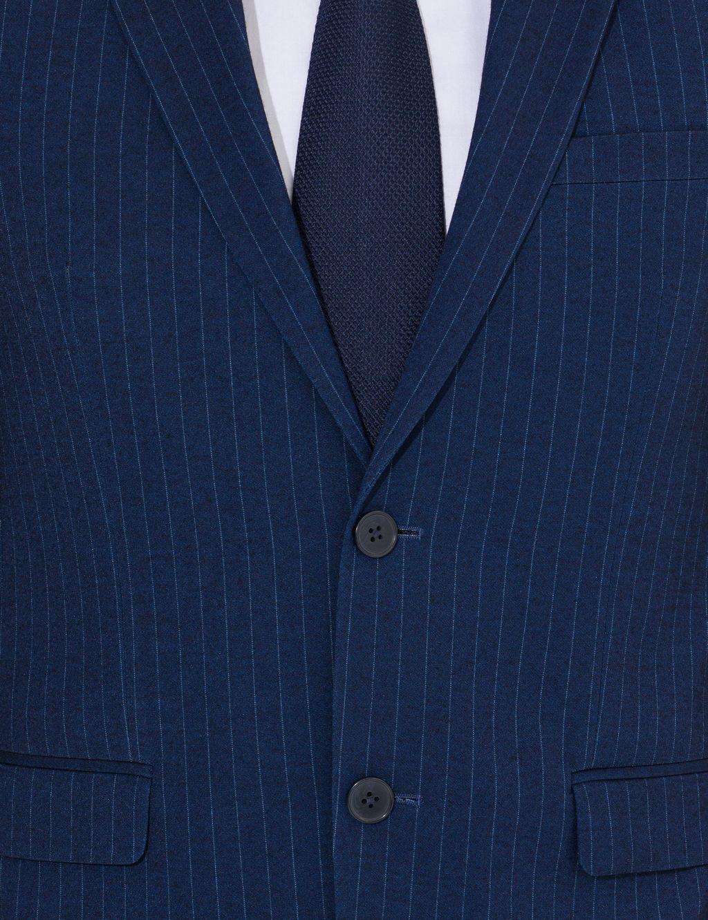 Темно-синий Ex. Полосатый костюм приталенного кроя - Cacharel фото 5