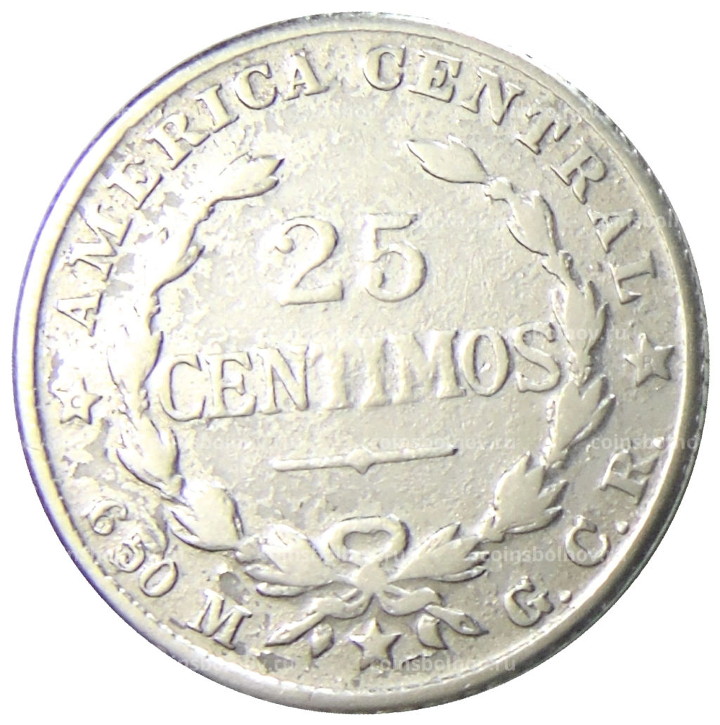 25 сентимо 1924 года Коста-Рика