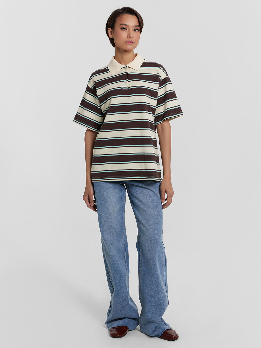 Поло женское в полоску - Mark formelle фото 3