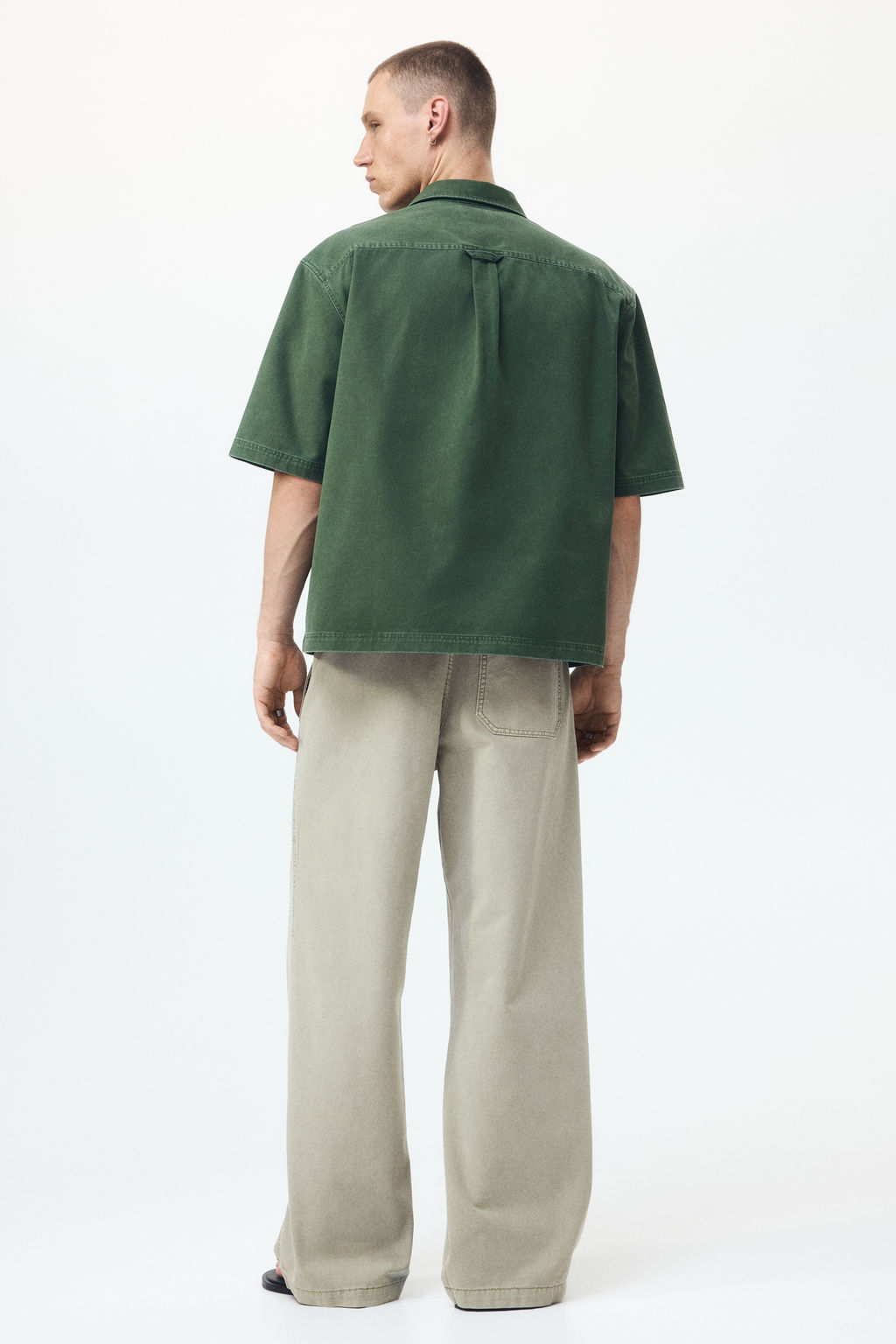 Pantal?n en lona de algod?n Loose Fit - H&m фото 8
