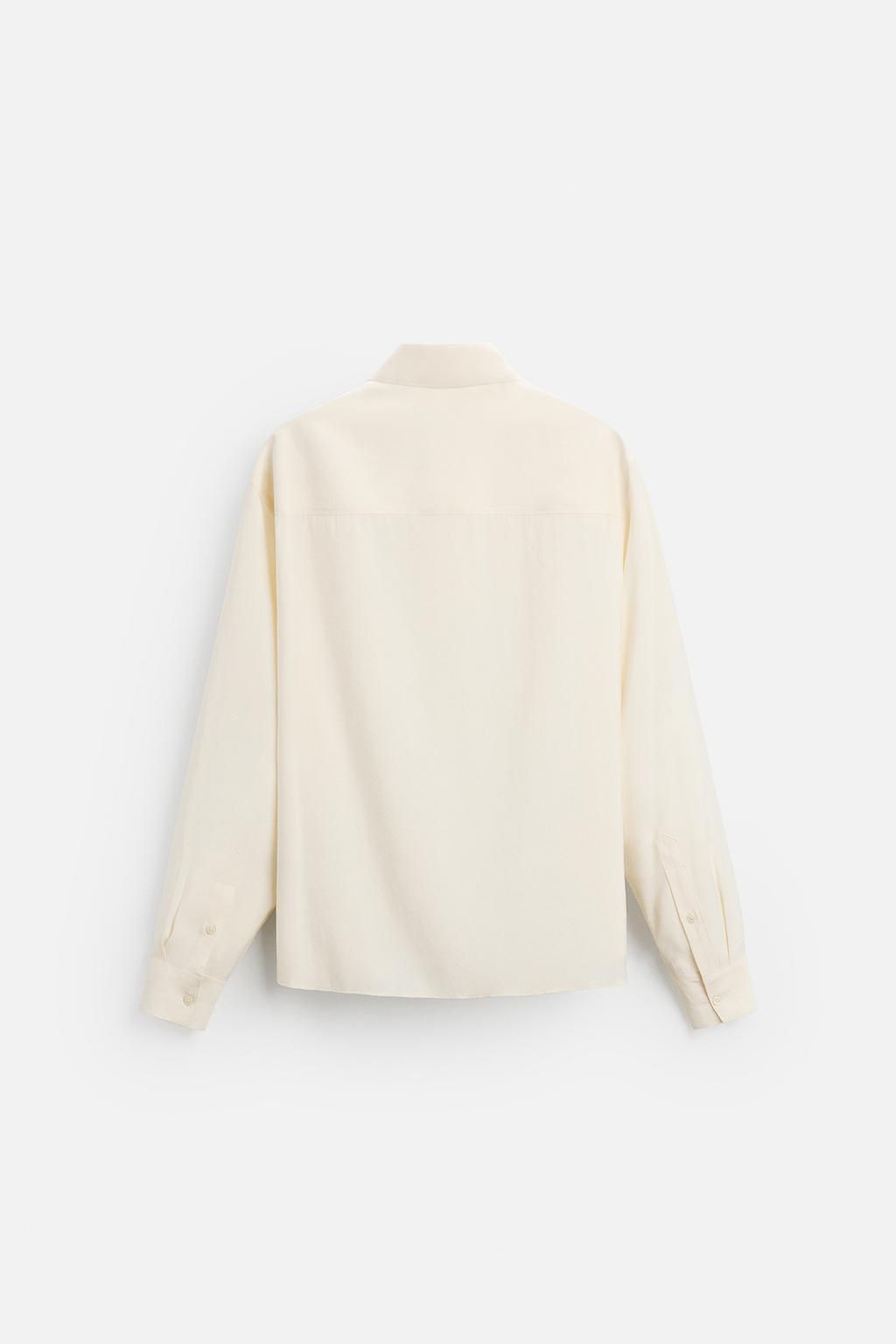 FLOWING MODAL BLEND SHIRT - Zara фото 25