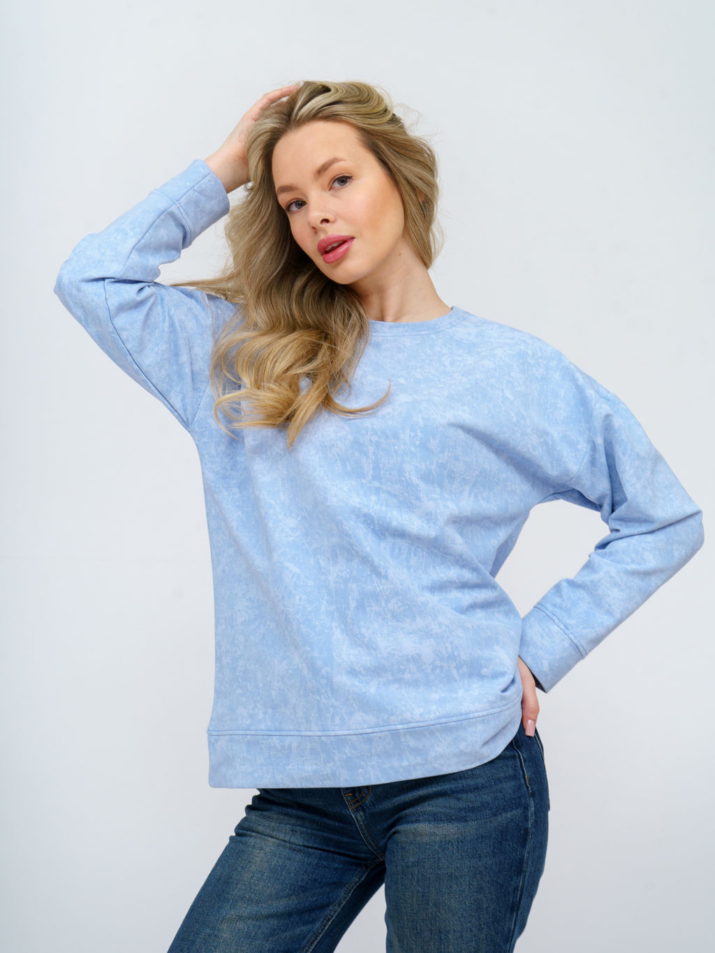 985 Свитшот "Голубой/винтаж"