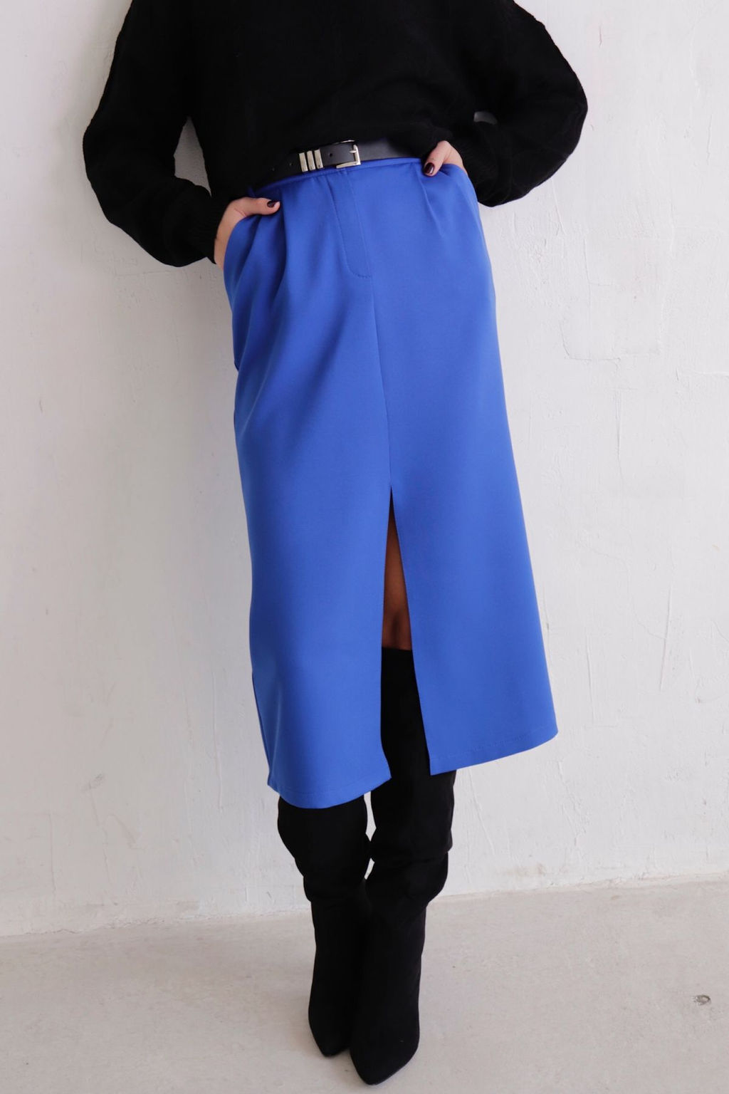 Юбка миди-макси с разрезом спереди - Martichelli фото 93