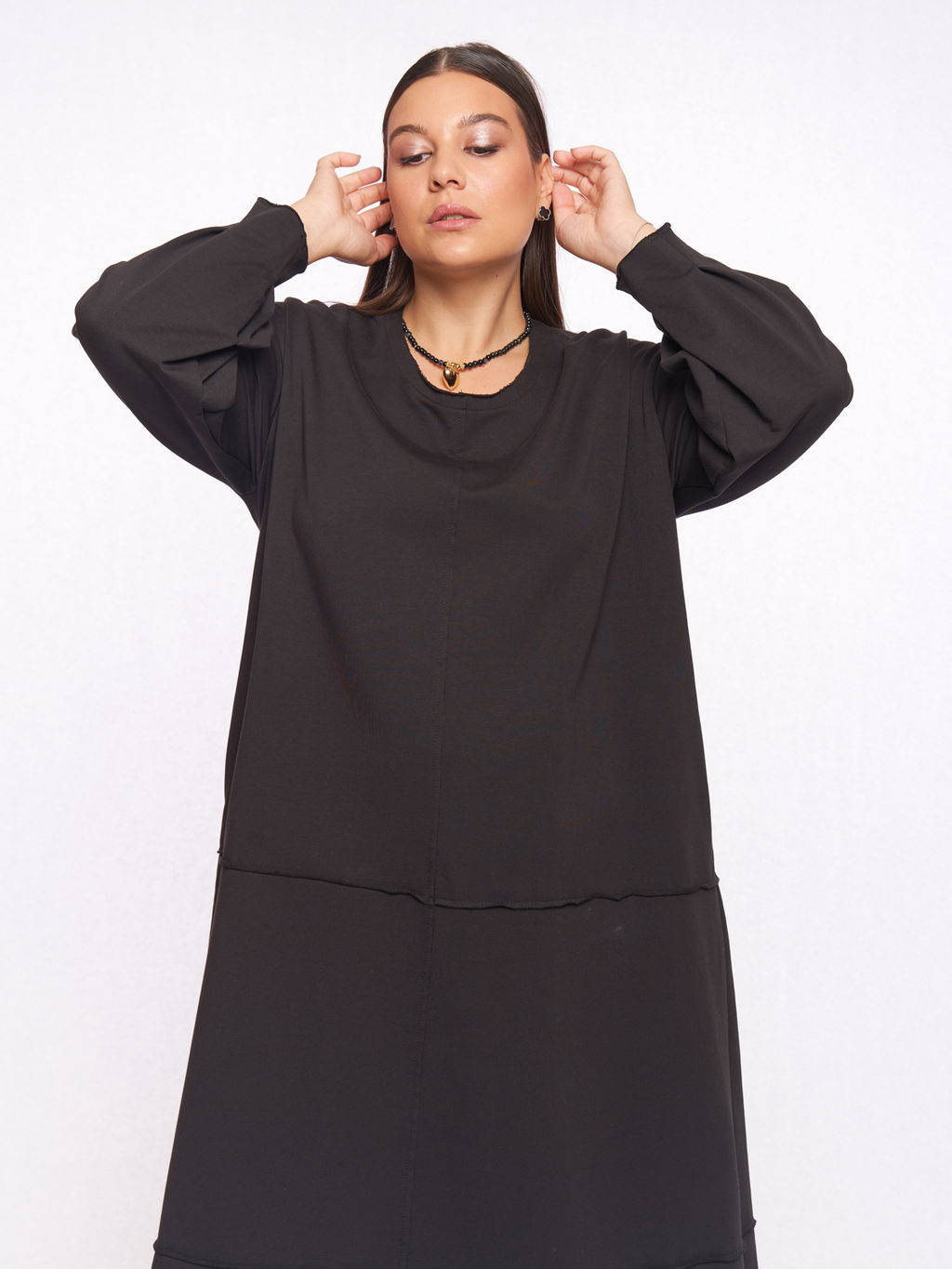 Платье со швами наружу PP56506BLK01 - Артесса фото 8