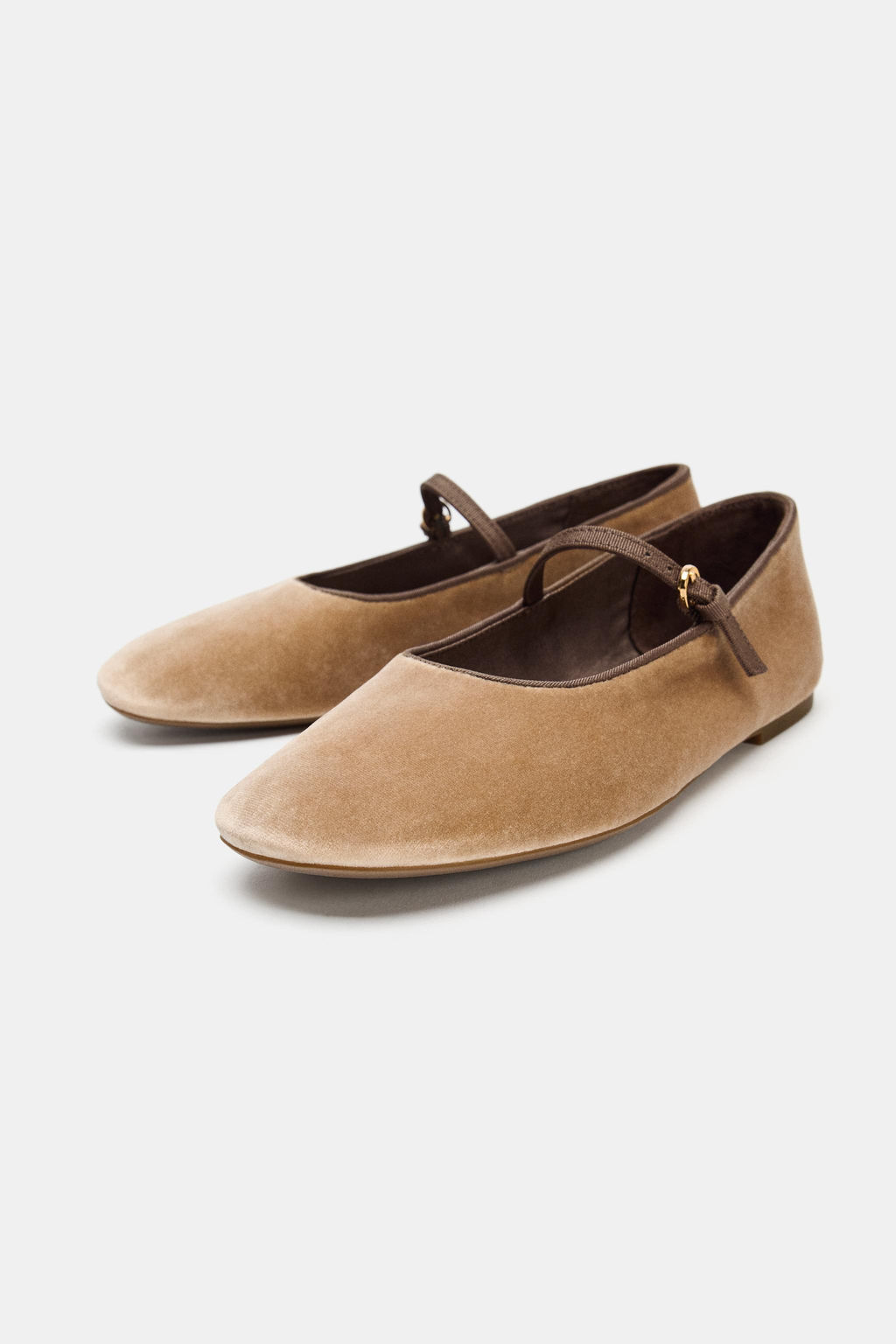 VELVET EFFECT BALLET FLATS - Zara фото 7