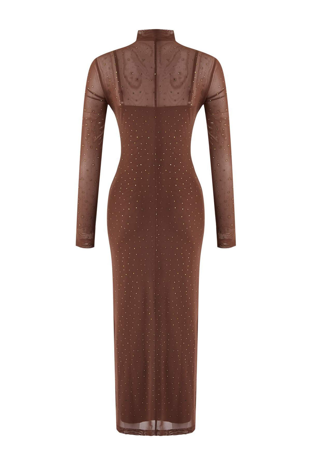 TRENDYOLMILLA Limited Edition Siyah Parlak Tasl? Tul Elbise TPRAW24EL00208  фото 9