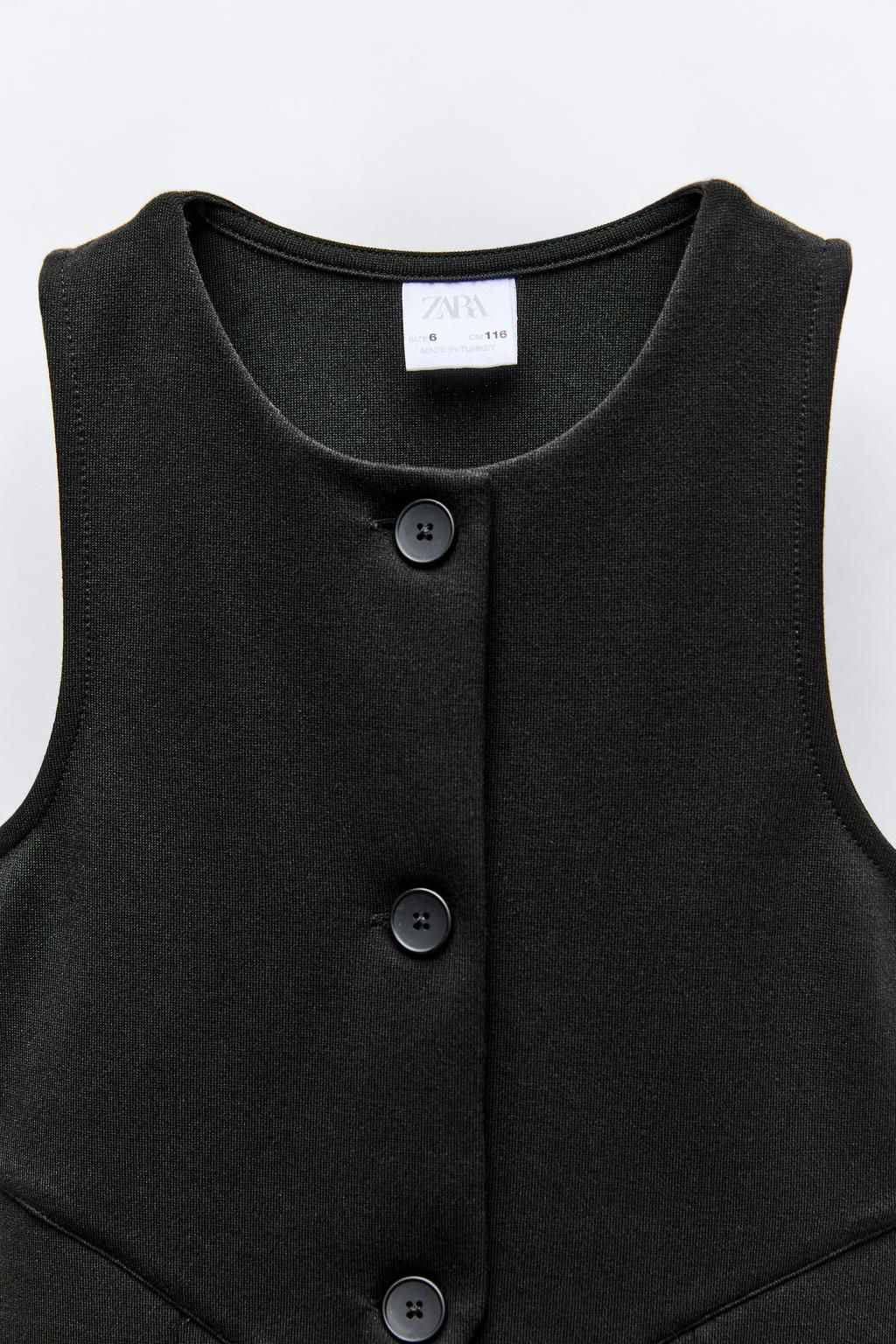 BUTTONED PINAFORE DRESS - Zara фото 6