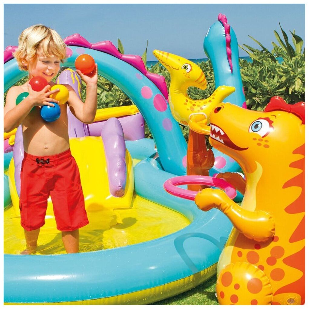 Центр игровой водный Диноленд 333х229х112см, от 3-х лет INTEX  фото 3