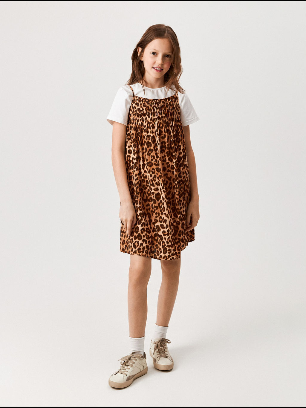 ACOOLA / Платье детское для девочек Bata леопардовый принт