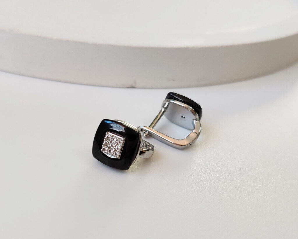 Серьги с керамикой