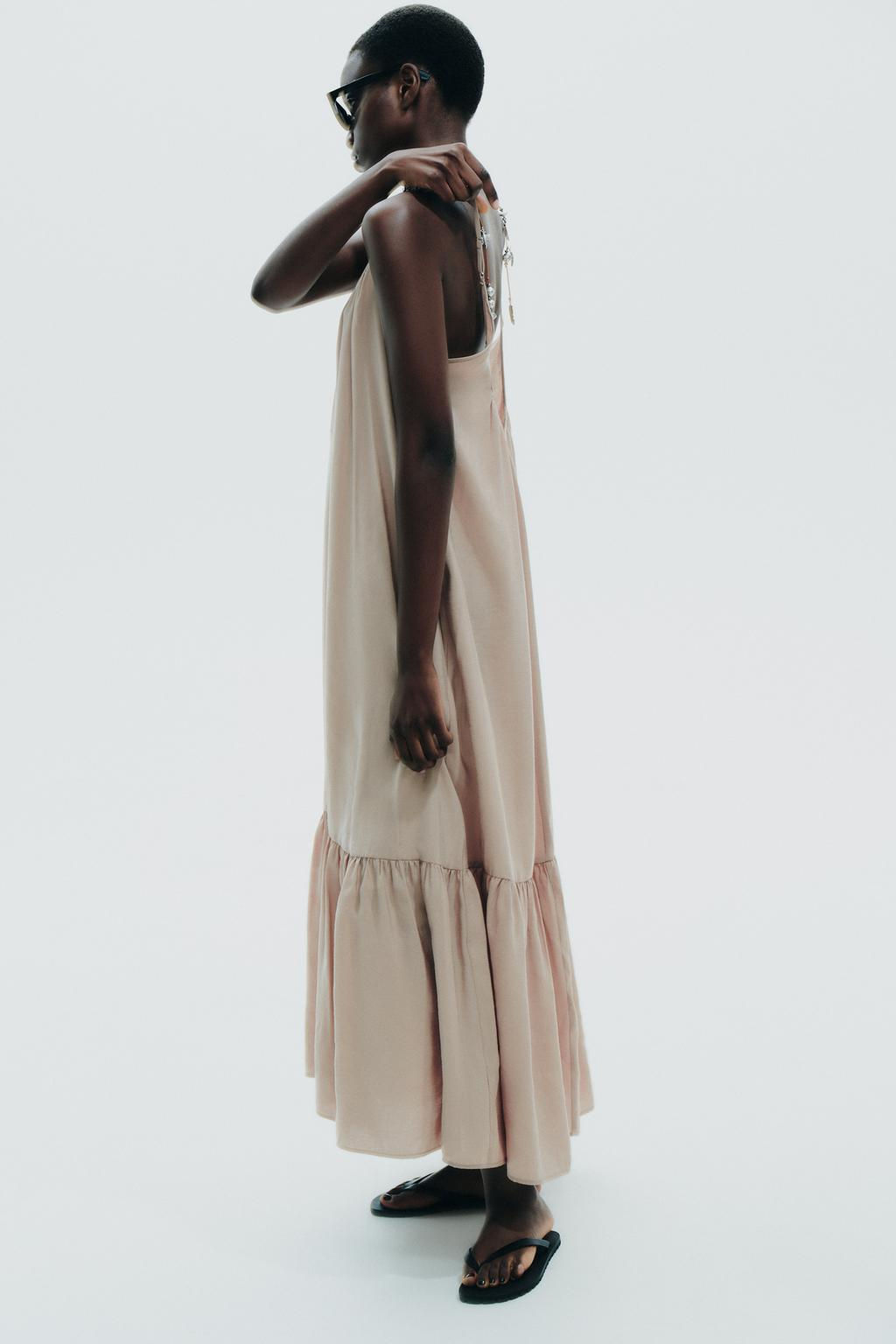 FLOWING MIDI DRESS - Zara фото 4