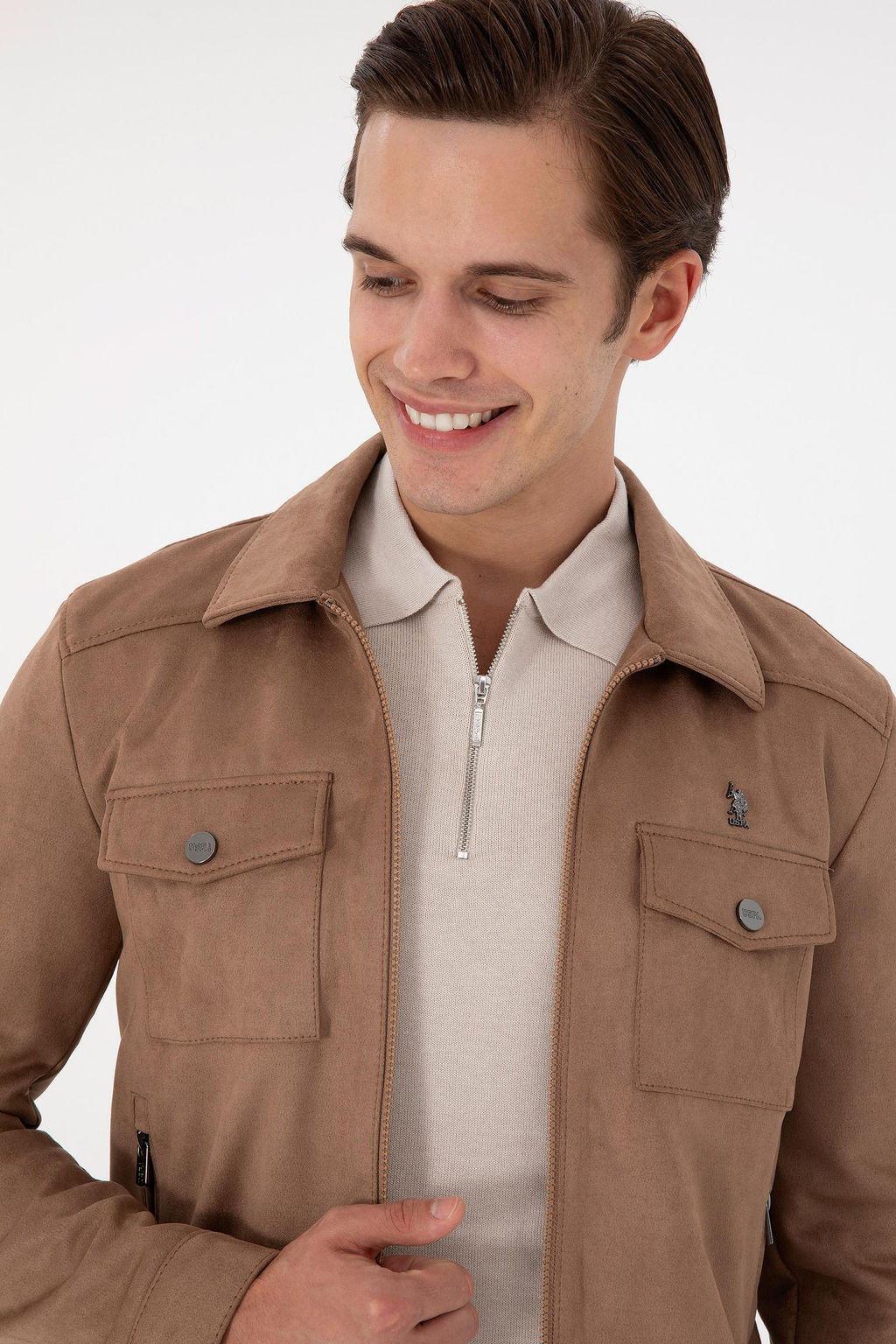 Мужская куртка из норковой кожи Неожиданная скидка в корзине - U.s. polo assn фото 2